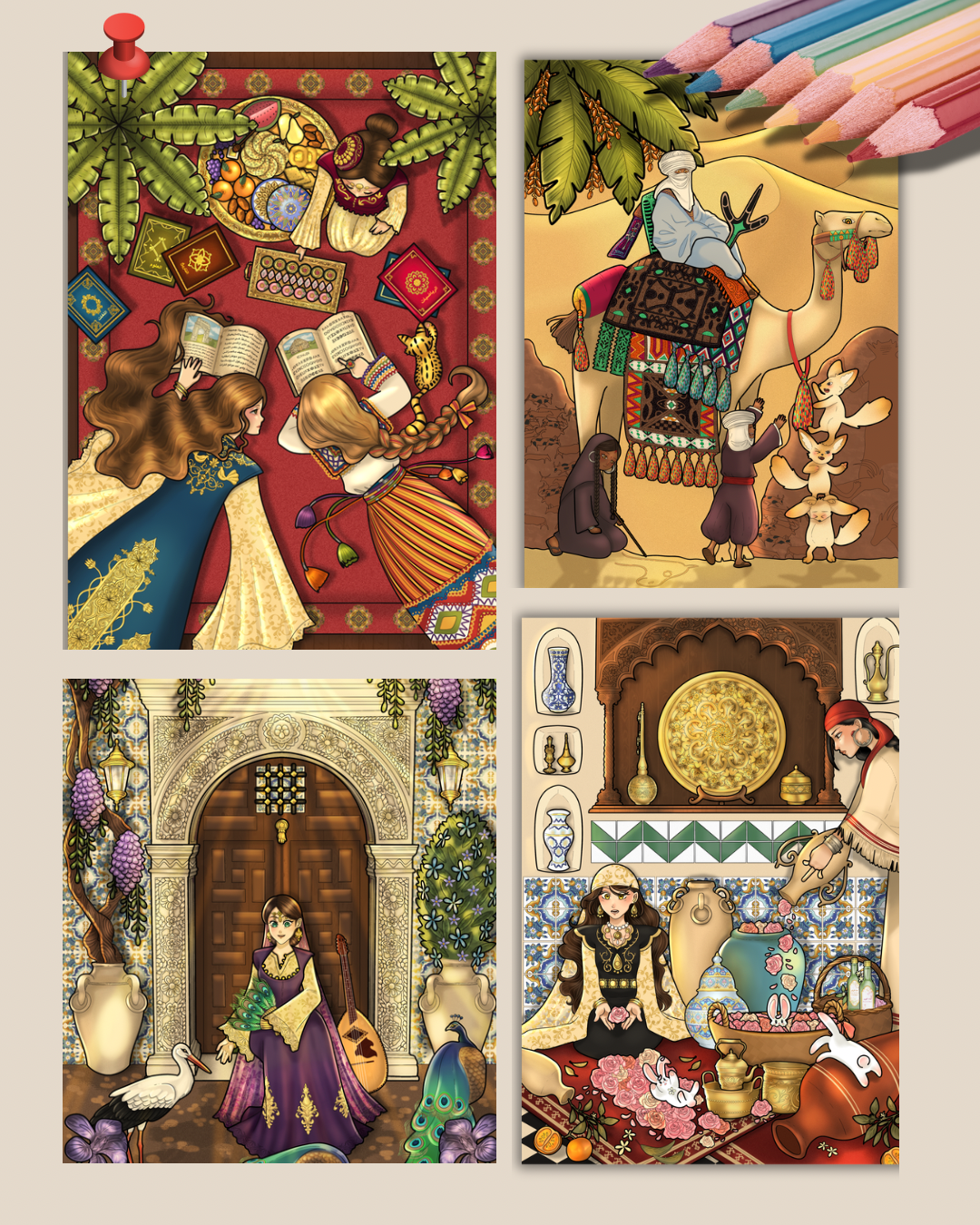 𖤓 Collection de prints - Scènes et traditions d’Algérie