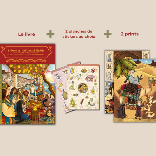 Bundle Collector — Livre + 2 planches de stickers + 2 Prints