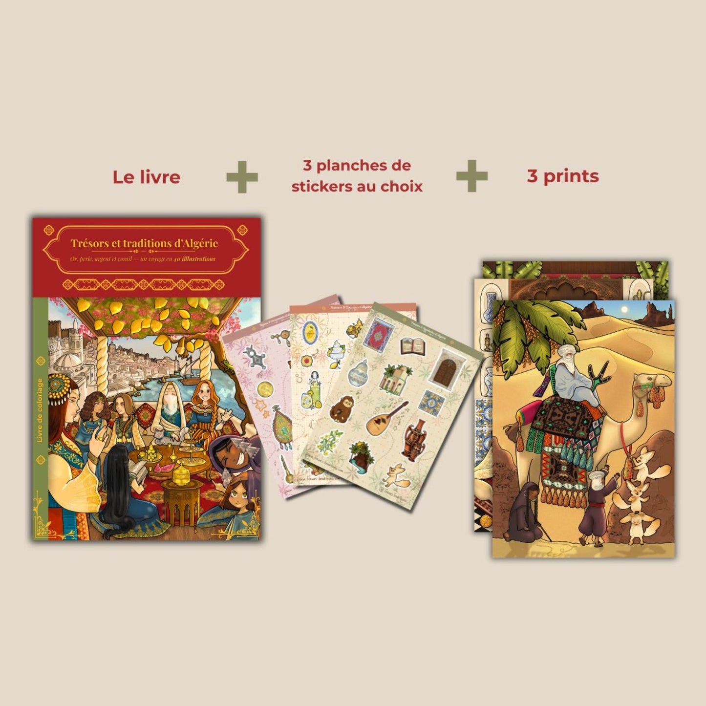 Bundle Édition Complète — Livre + 3 prints + 3 planches de stickers
