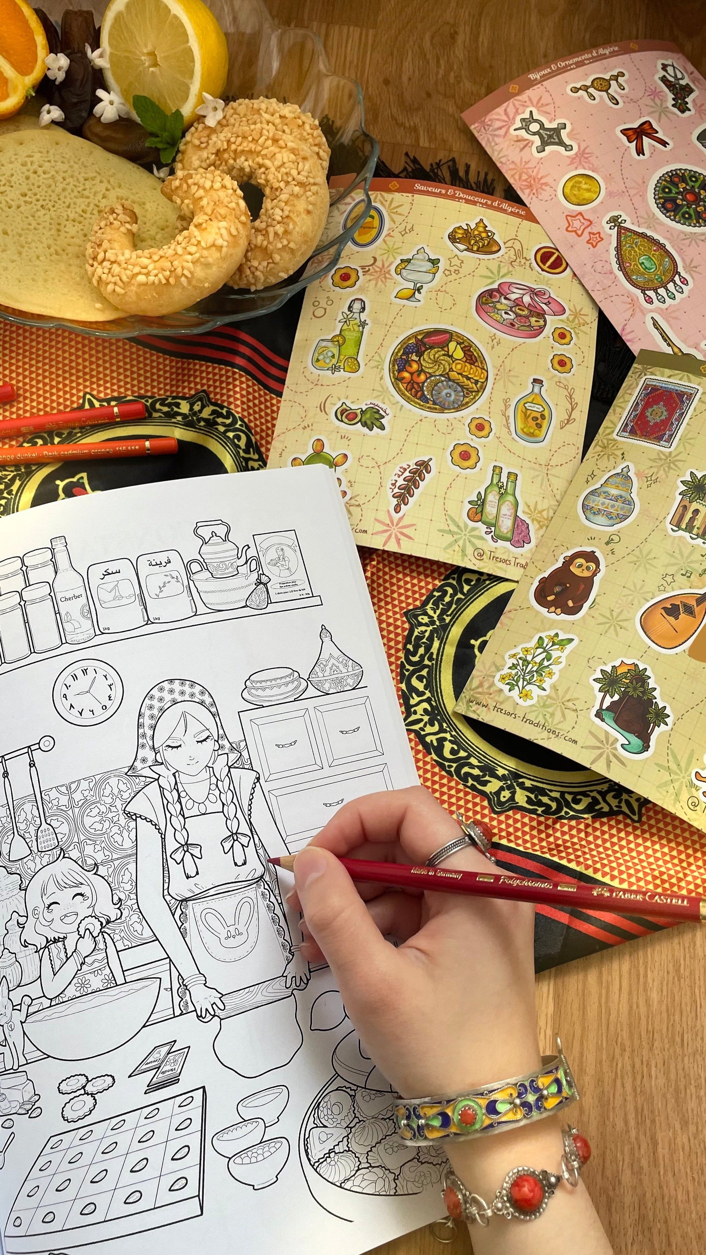 Planche de stickers - Saveurs et Douceurs d’Algérie